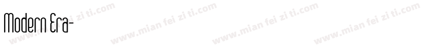 Modern Era字体转换